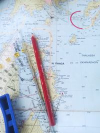 Navigation auf der Seekarte